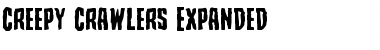 Creepy Crawlers Expanded Font