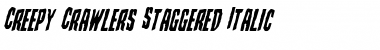 Download Creepy Crawlers Staggered Italic Font