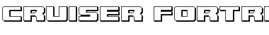 Cruiser Fortress 3D Regular Font