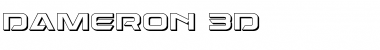 Dameron 3D Regular Font