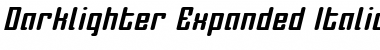 Download Darklighter Expanded Italic Font