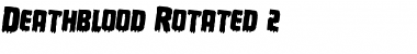 Download Deathblood Rotated 2 Font