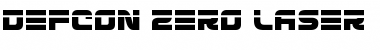 Download Defcon Zero Laser Font