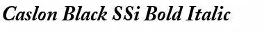 Caslon Black SSi Bold Italic Font
