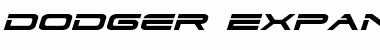 Download Dodger Expanded Italic Font
