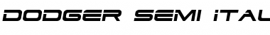 Download Dodger Semi-Italic Font