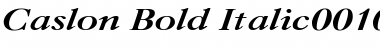 Caslon Bold Italic