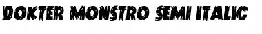 Download Dokter Monstro Semi-Italic Font