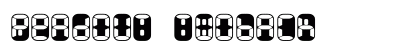 Readout TwoBack Font Readout TwoBack Font Preview