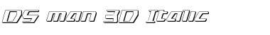 Download DS man 3D Italic Font