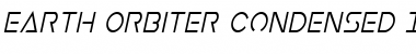 Earth Orbiter Condensed Italic Condensed Italic Font