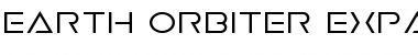 Earth Orbiter Expanded Font