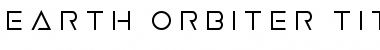 Download Earth Orbiter Title Font