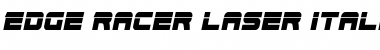 Download Edge Racer Laser Italic 2 Font