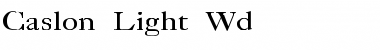 Download Caslon-Light Wd Font