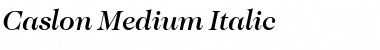 Caslon-Medium Italic