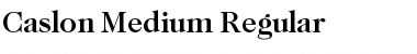 Caslon-Medium Regular Font