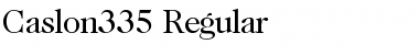 Caslon335 Regular Font