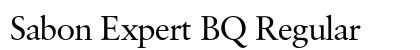 Sabon Expert BQ Regular (OpenType) Font Preview Sabon Expert BQ Regular (OpenType) Font Preview