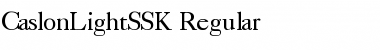 CaslonLightSSK Regular Font