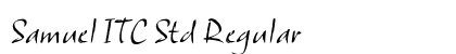 Samuel ITC Std Regular (OpenType) Font Preview Samuel ITC Std Regular (OpenType) Font Preview