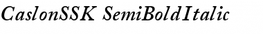 CaslonSSK SemiBoldItalic Font