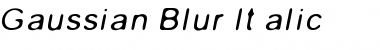 Download Gaussian Blur Italic Font