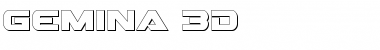 Gemina 3D Regular Font