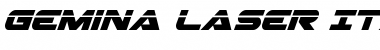 Download Gemina Laser Italic Font