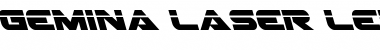 Gemina Laser Leftalic Italic Font