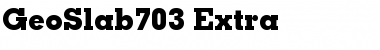 GeoSlab703-Extra Regular Font