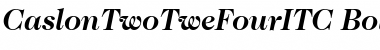 CaslonTwoTweFourITC Bold Italic