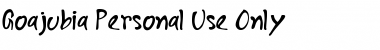 Download Goajubia Personal Use Only Font