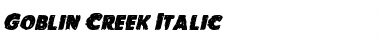 Download Goblin Creek Italic Font