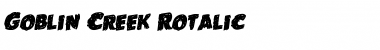 Download Goblin Creek Rotalic Font