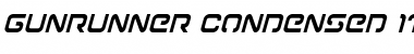 Download Gunrunner Condensed Italic Font