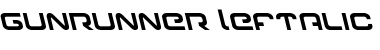 Download Gunrunner Leftalic Font