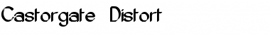 Castorgate - Distort Regular Font