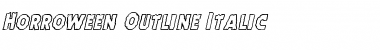 Download Horroween Outline Italic Font