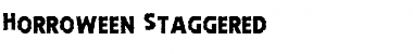 Download Horroween Staggered Font