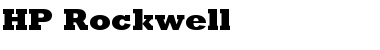 HP-Rockwell Font