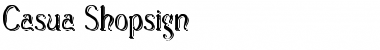Casua_Shopsign Regular Font