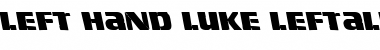 Left Hand Luke Leftalic Italic Font