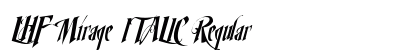 LHF Mirage ITALIC Regular Font LHF Mirage ITALIC Regular Font Preview