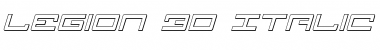 Download Legion 3D Italic Font