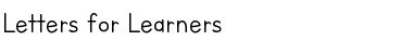Download Letters for Learners Font