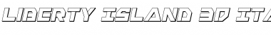 Download Liberty Island 3D Italic Font