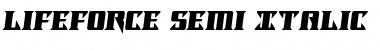 Download Lifeforce Semi-Italic Font
