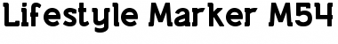 Download Lifestyle Marker M54 Font