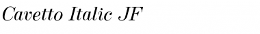 CavettoItalicJF Regular Font